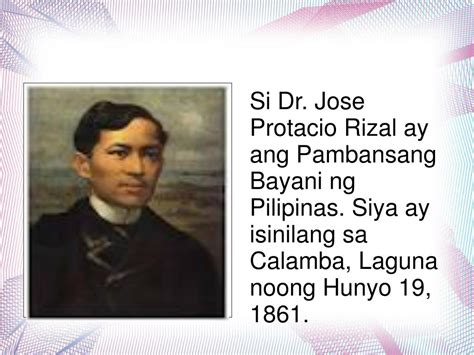 PPT - Dr. Jose Rizal Ang Pambansang Bayani ng Pilipinas PowerPoint