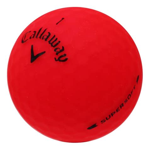 Callaway Supersoft Matte Red Used golf balls | Lostgolfballs.com