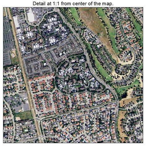 Aerial Photography Map of San Ramon, CA California