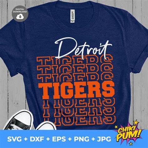 Detroit Tigers SVG • MLB Baseball Team T-shirt Design SVG Cut Files Cricut