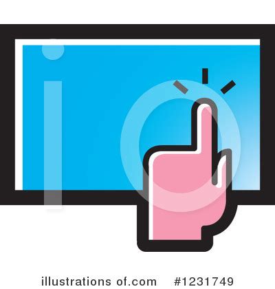 Touch Screen Clipart #1231750 - Illustration by Lal Perera