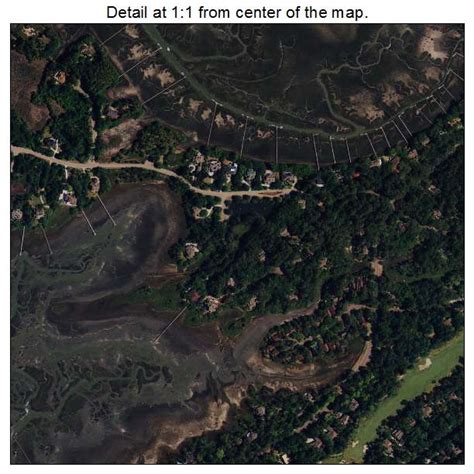 Aerial Photography Map of Seabrook Island, SC South Carolina