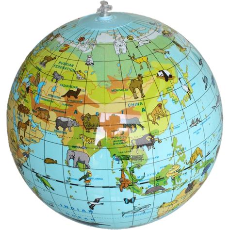 Inflatable Animal Globe Caly 30cm | Animal globe