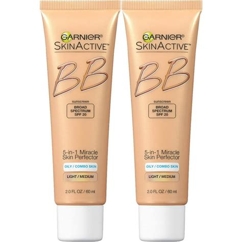 Garnier Skin Skinactive Bb Cream Oil-Free Face Moisturizer, Light/Medium, 2 Count - Walmart.com ...