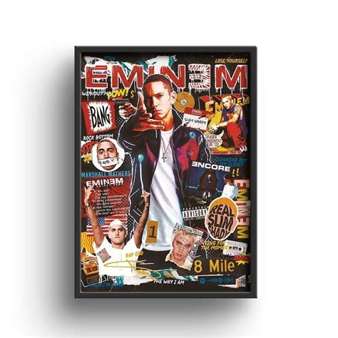 Eminem Poster 12x18 No Frame, Rapper , Gift for... - Depop