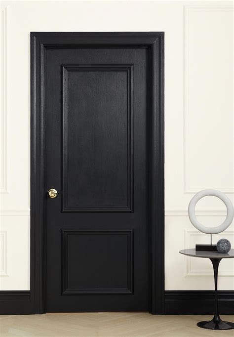 Door painted in Clare Trim Paint, Blackest- an edgy and dramatic black ...