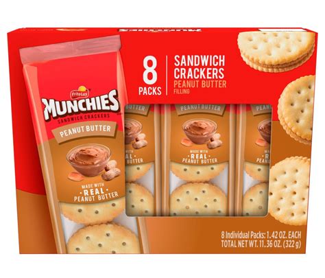 11 Munchies Peanut Butter Crackers Nutrition Facts - Facts.net