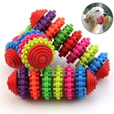 Colorful Rubber Pet Dog Puppy Dental Teething Healthy Teeth Gums Chew Toys | Toy puppies, Pet ...