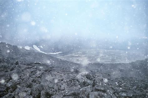 Premium Photo | Blizzard winter rocks, winter snow cold landscape