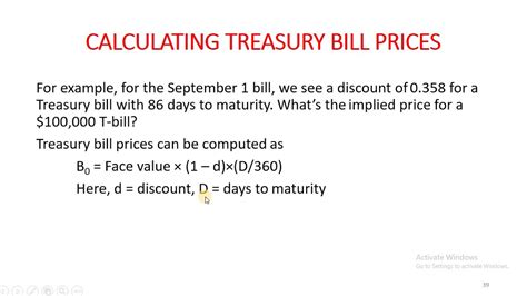 Calculating Treasury Bill Prices - YouTube