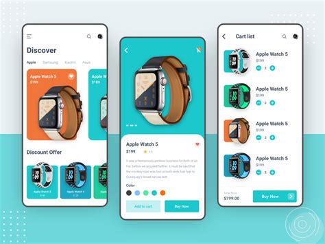 SmartWatch Shop App by Shakibul Islam on Dribbble App Ui Design, Mobile ...