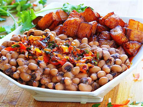 Food and lens: Beans And Fried Plantain.