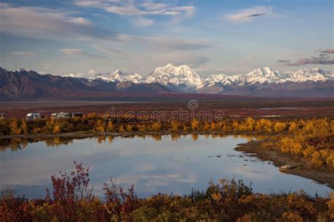 Alaska Range in Denali stock photo. Image of color, mckinley - 121088748