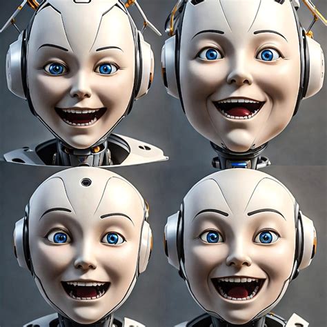 Premium AI Image | A humanoid robot displaying emotions through facial ...