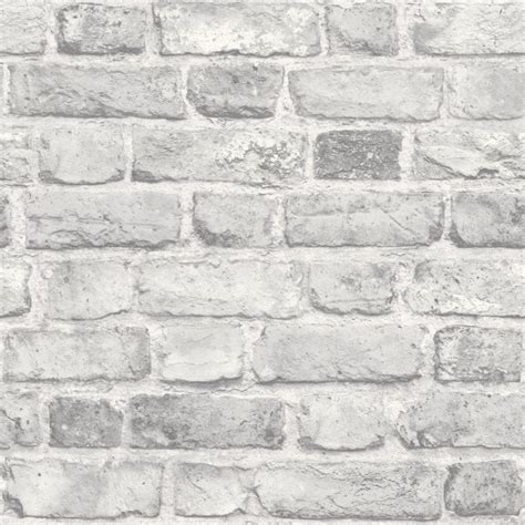 Vintage Grey Brick Wallpaper | 1Wall Wallpaper