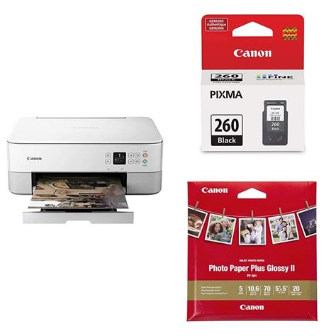 Buy Canon PIXMA TS5320 All in One Wireless Printer, Scanner, Copier with AirPrint, White, Amazon ...