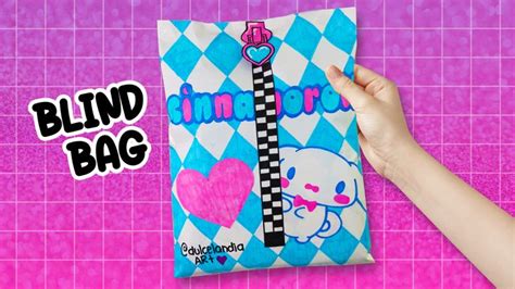 Blind Bag paper 💙 Cinnamoroll DIY HOMEMADE PAPER BLIND BAG | TUTORIAL: How To Make Blind Bag Pap ...