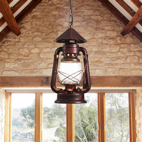 Rustic Lantern Pendant Lighting | Sofary