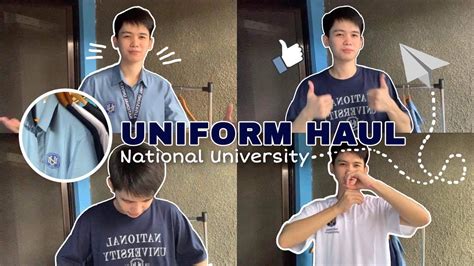 Vlog#13 - UNIFORM HAUL | NATIONAL UNIVERSITY UNIFORM 💛💙 #university # ...