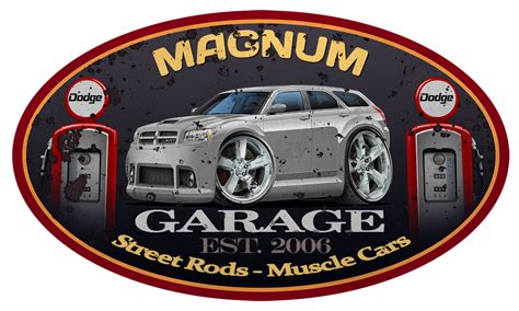 2004-08 DODGE MAGNUM Classic Garage Sign Wall Art Graphic Sticker $19. ...