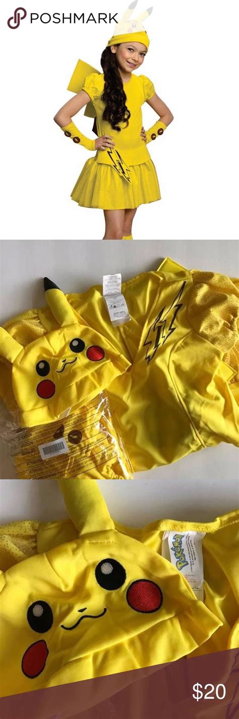 Pikachu girls costume Halloween dress hat XS | Dress hats, Girl ...