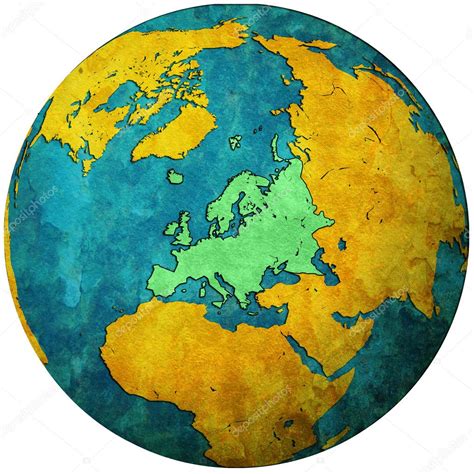 Europe territory on globe map — Stock Photo © michal812 4843070 ...