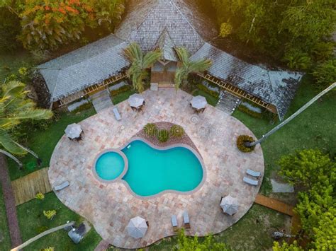 Aerial View of a Pool at the Anima Hotel in Morro De Sao Paulo, Brazil Stock Image - Image of ...