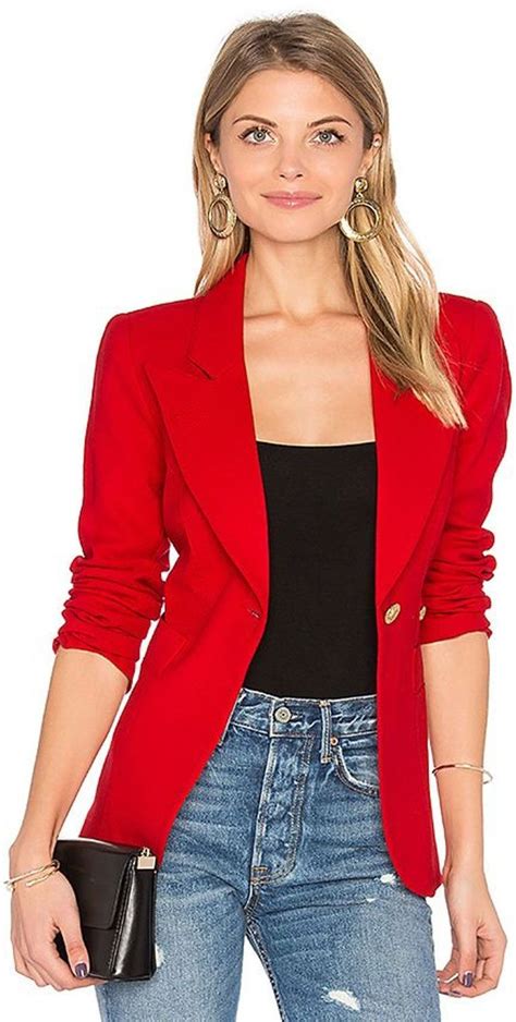 The Best Blazer Outfits Ideas for Women (47) | Womens red blazer, Red ...