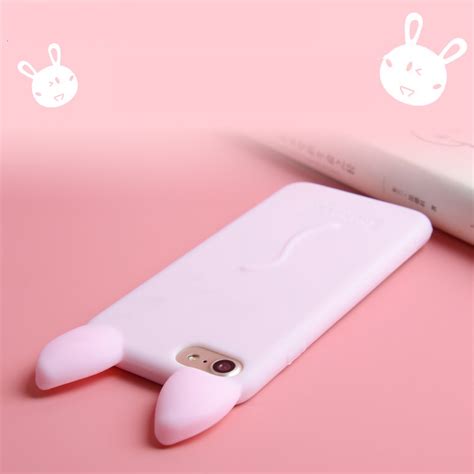 Cat Ears Silicone Case for iPhone