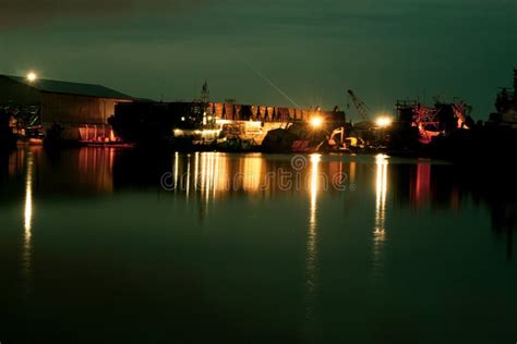 Shipyard Water Reflection Beach Evening Time Stock Photos - Free ...