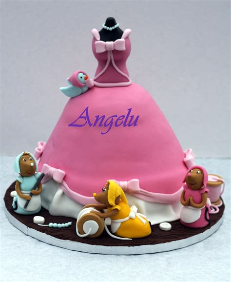 Cinderella's Dress & Mice - CakeCentral.com