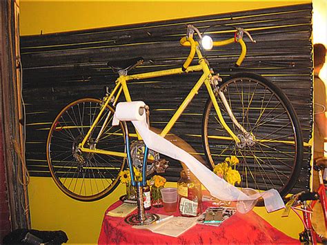 yellow bike party and art show | the fork toilet paper dispe… | Flickr