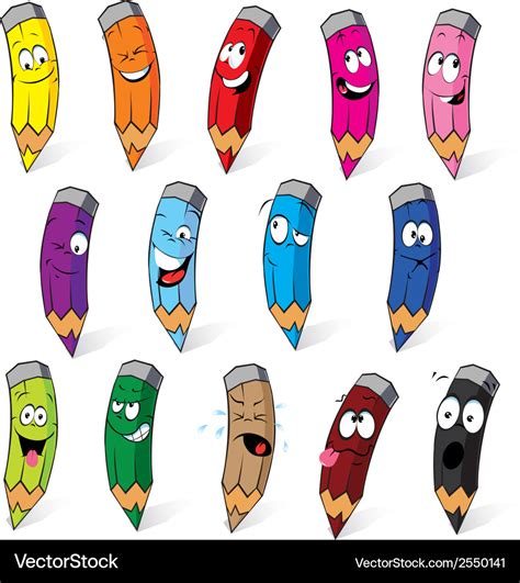 Crayons cartoon Royalty Free Vector Image - VectorStock