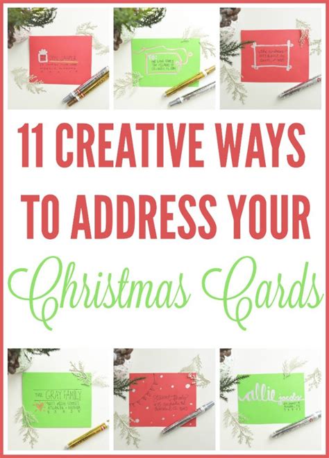 11 Creative Ways To Address Christmas Cards