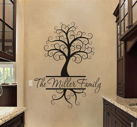 Family Tree Wall Decal in 2020 | Family tree wall, Family tree wall decal, Tree wall decal