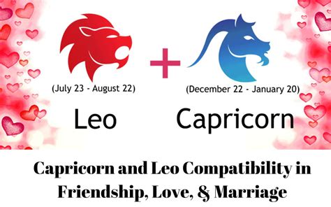 Capricorn and Leo Compatibility in Friendship, Love, & Marriage