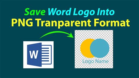 How to save MS word logo in Transparent PNG format - YouTube