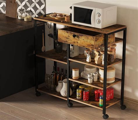 10 Best Island Carts For A Small Kitchen Under $200