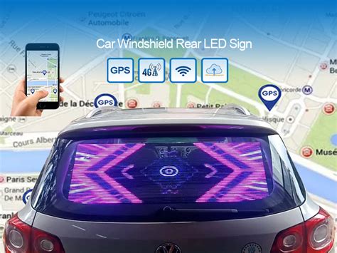 Digital LED Sign on Car - TreeVisuals