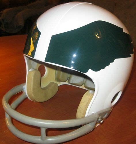 PHILADELPHIA EAGLES VINTAGE THROWBACK RIDDELL 1970 WHITE FOOTBALL ...