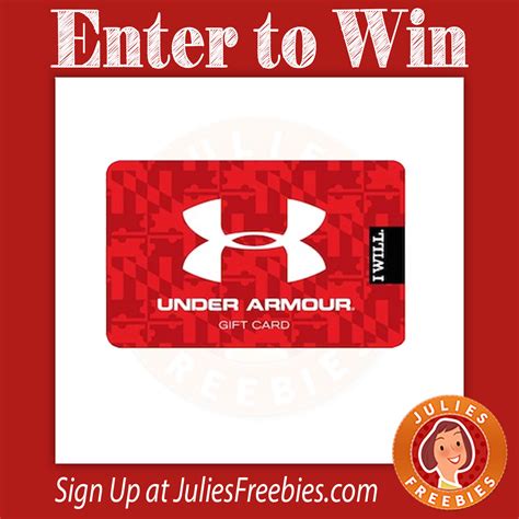 Win an Under Armour Gift Card - Julie's Freebies