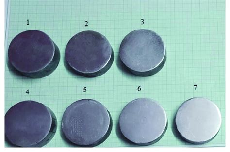 Hardness test samples. | Download Scientific Diagram