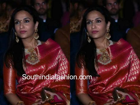 Soundarya Rajinikanth in a traditional saree at Anirudh Reddy’s Sangeeth! Cotton Saree Blouse ...