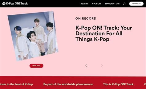 Spotify Launches ‘K-Pop ON! Track’ : A Website Dedicated to K-Pop : r/kpop