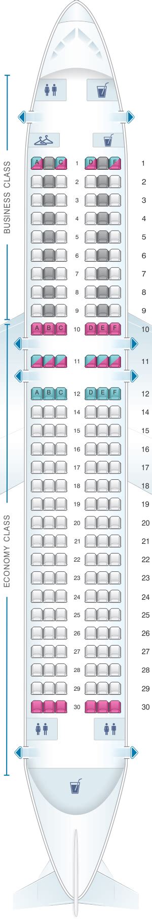 Seat Map Air France Airbus A320 Europe V1 | SeatMaestro