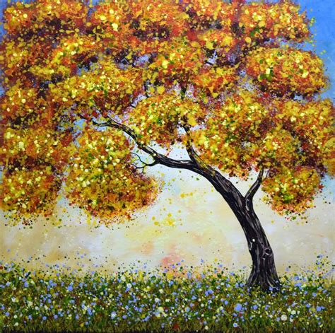 Fall Tree Painting by Nataliya Stupak | Saatchi Art