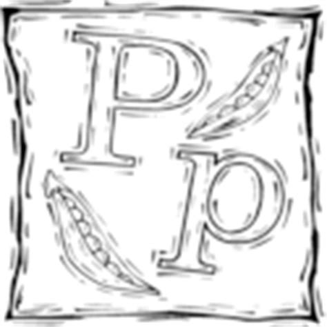 Letter P » Alphabet Coloring