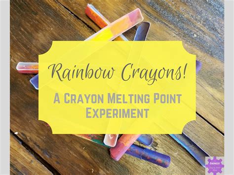 Make a Rainbow Crayon using the Melting Point for Crayons!