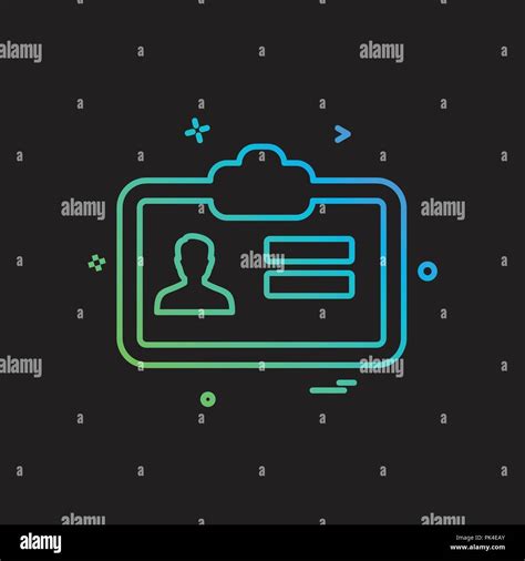 Id card icon design vector Stock Vector Image & Art - Alamy