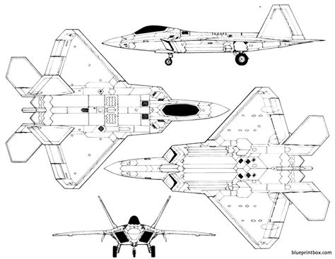 F 22 Raptor Blueprint